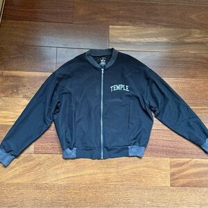 Black Bomber Jacket , Temple University